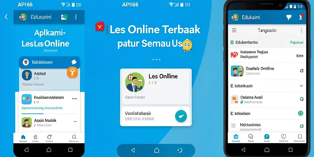 Antarmuka aplikasi API66 yang user-friendly dan menarik untuk belajar.