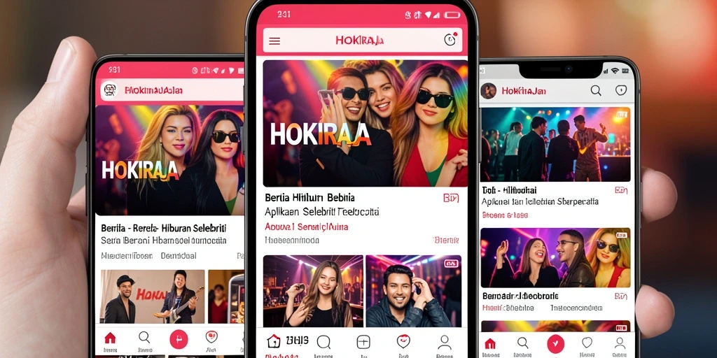 Tampilan menarik dan mudah dijelajahi dalam aplikasi HOKIRAJA.