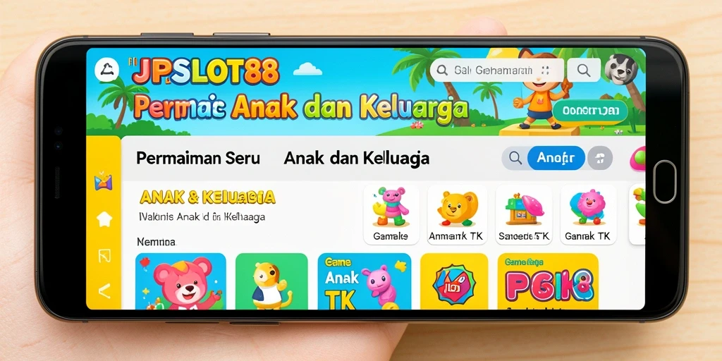 Antarmuka JPSLOT88 yang ceria dan menarik untuk anak-anak.