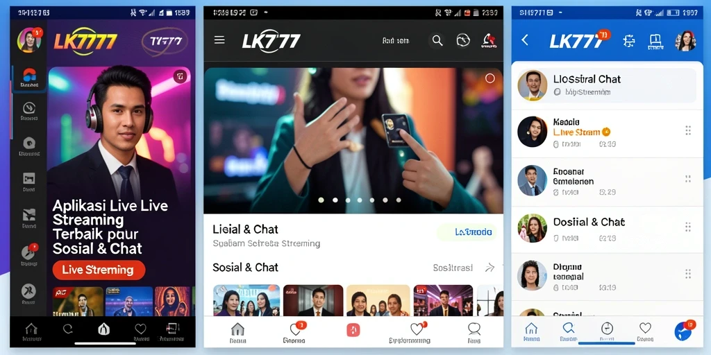 Tampilan antarmuka LK777 yang memukau dan interaktif.