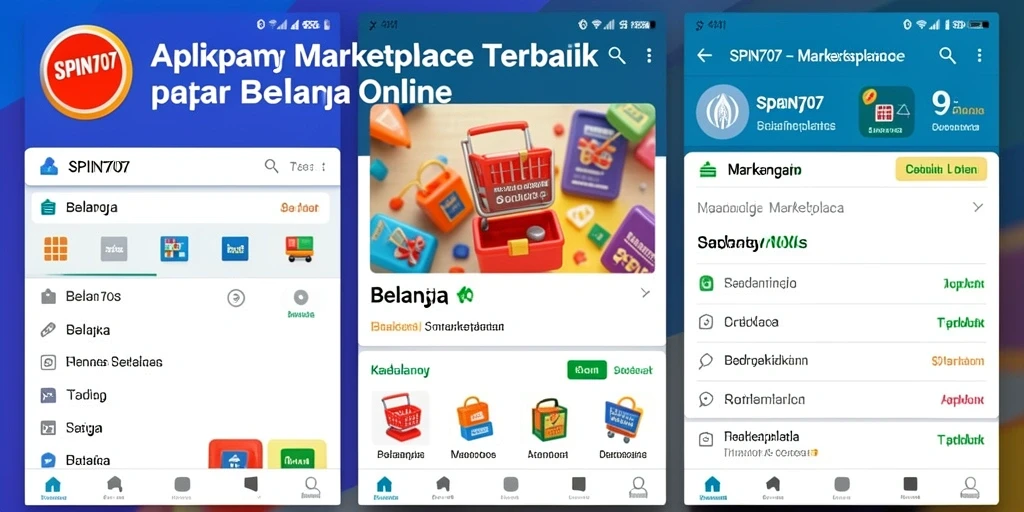 Antarmuka SPIN707 yang user-friendly untuk berbelanja online.