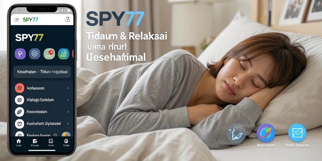 Tampilan antarmuka SPY77 yang menenangkan untuk tidur dan relaksasi.