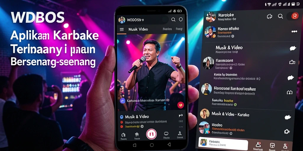 Antarmuka WDBOS yang menawan dan fitur Karaoke yang lengkap.